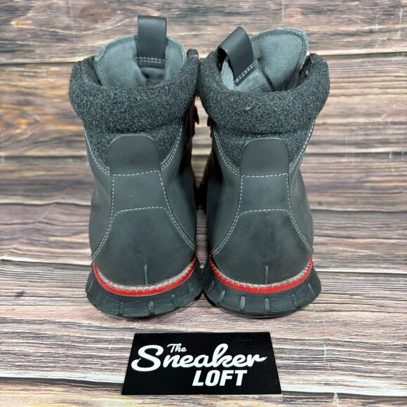 Cole Haan ZeroGran Men\'s Dark Gray‎ Red Hiking Boots